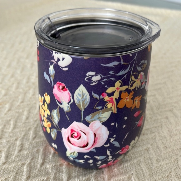 Floral Stainless Steel Insulated Wine Tumbler - Picture 1 of 5